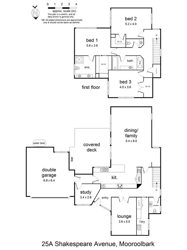 Floorplan of Homely house listing, 25a Shakespeare Avenue, Mooroolbark VIC 3138
