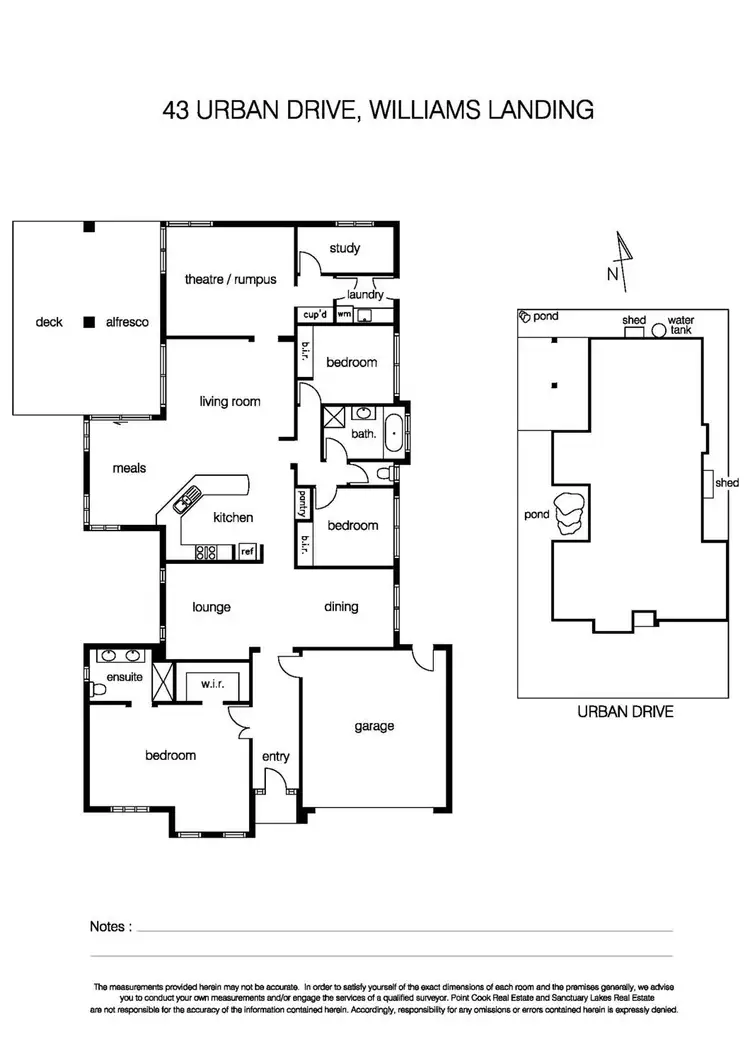 Floorplan of Homely house listing, 43 Urban Drive, Williams Landing VIC 3027