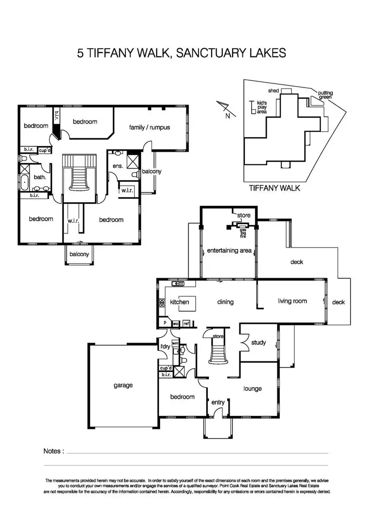 Floorplan of Homely house listing, 5 Tiffany Walk, Sanctuary Lakes VIC 3030