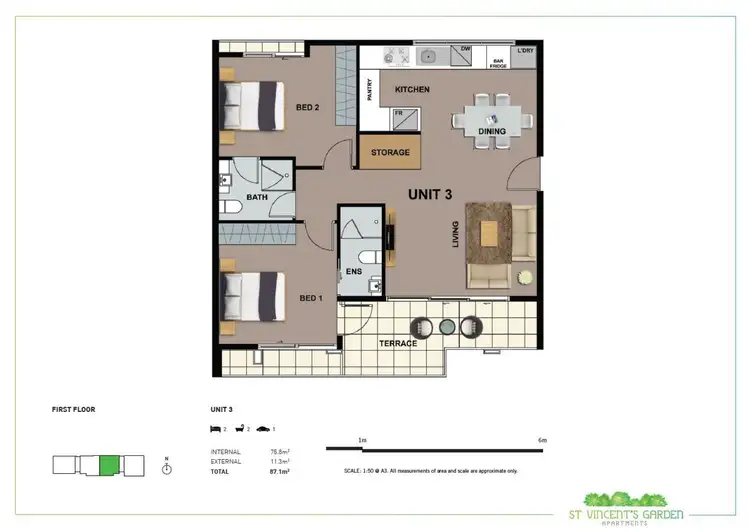 Floorplan of Homely apartment listing, 103/333 Ferrars Street, Albert Park VIC 3206
