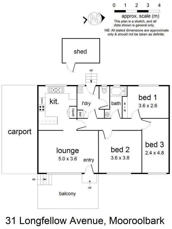 Floorplan of Homely house listing, 31 Longfellow Avenue, Mooroolbark VIC 3138