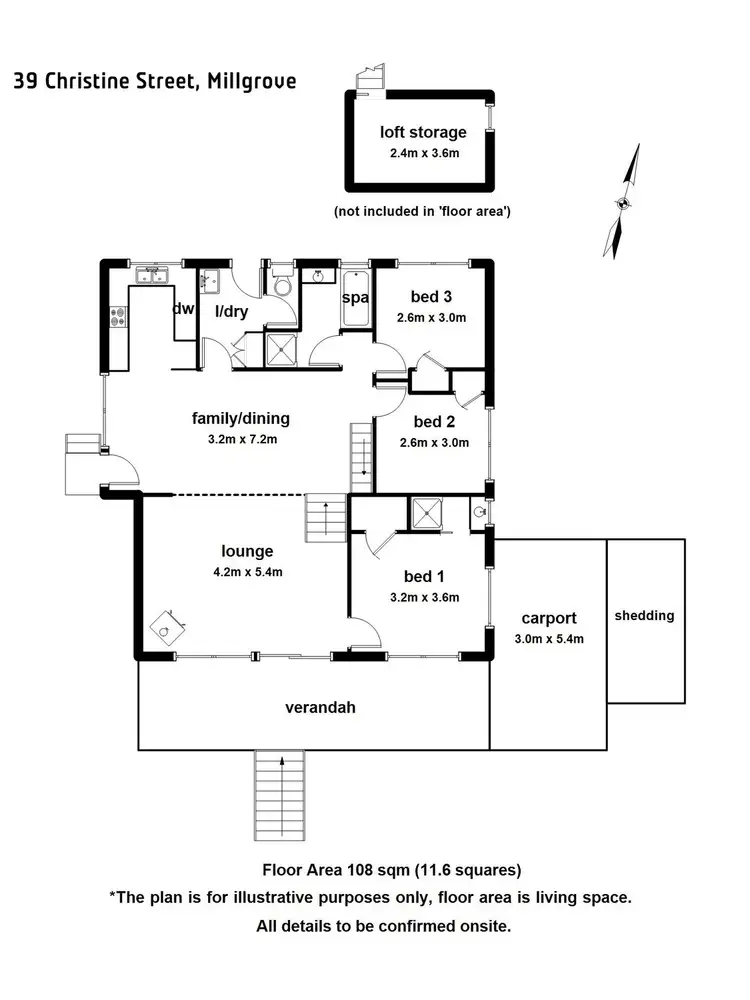 Floorplan of Homely house listing, 39 Christine Street, Millgrove VIC 3799