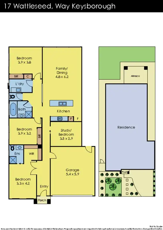 Floorplan of Homely house listing, 17 Wattleseed Way, Keysborough VIC 3173