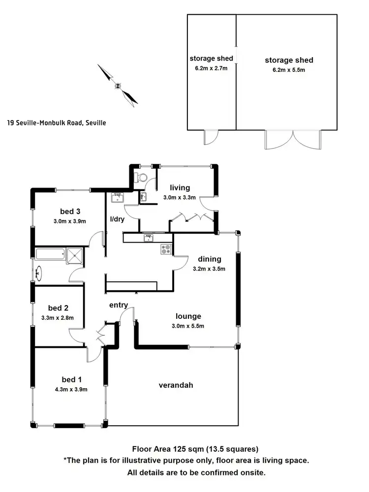 Floorplan of Homely house listing, 19 Seville-Monbulk Road, Seville VIC 3139