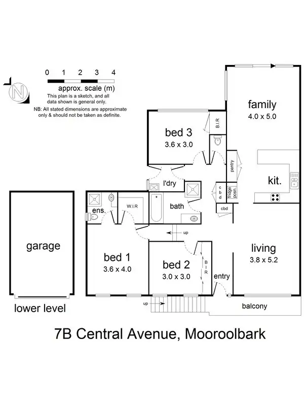 Floorplan of Homely townhouse listing, 7b Central Avenue, Mooroolbark VIC 3138