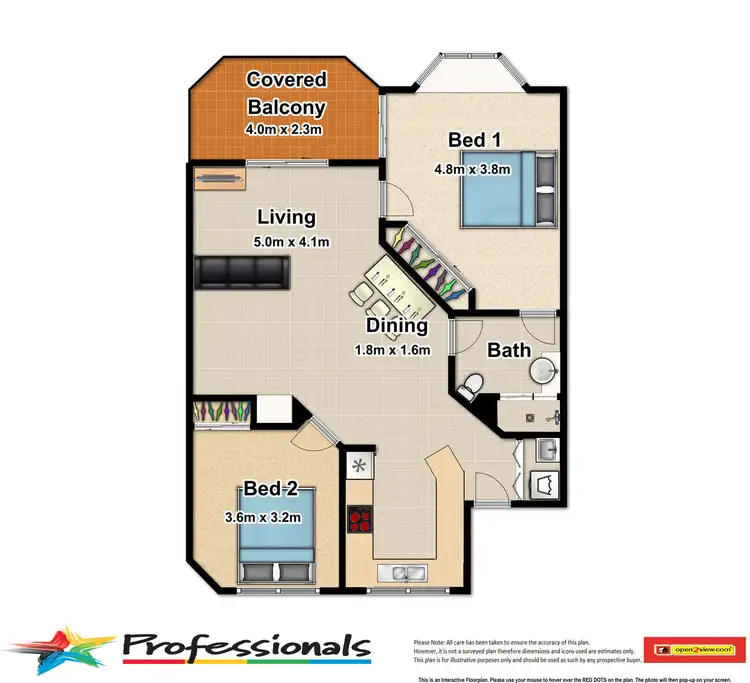 Floorplan of Homely unit listing, 15/133 Collins Avenue, Edge Hill QLD 4870
