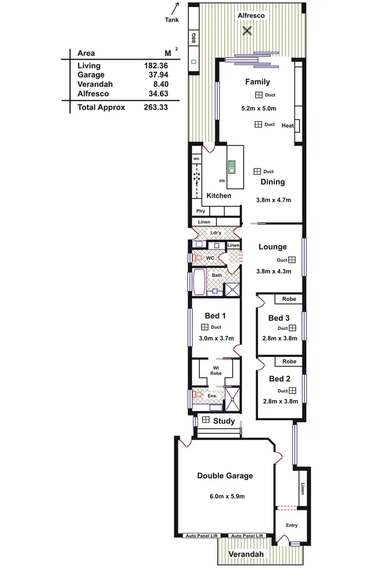 Floorplan of Homely house listing, 57b alexander Avenue, Campbelltown SA 5074