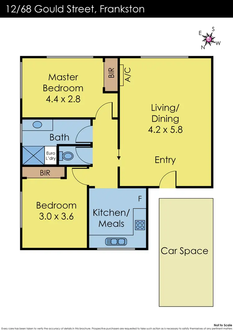 Floorplan of Homely apartment listing, 12/68-70 Gould Street, Frankston VIC 3199