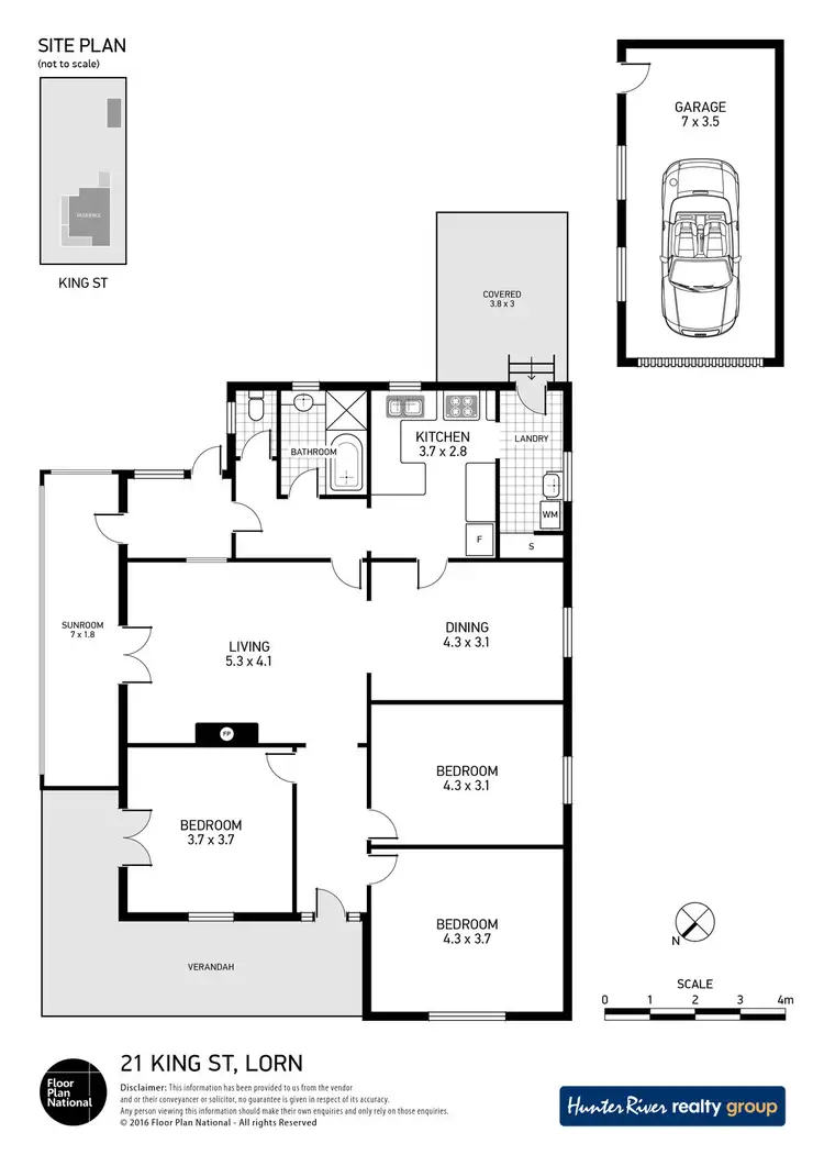 Floorplan of Homely house listing, 21 King Street, Lorn NSW 2320