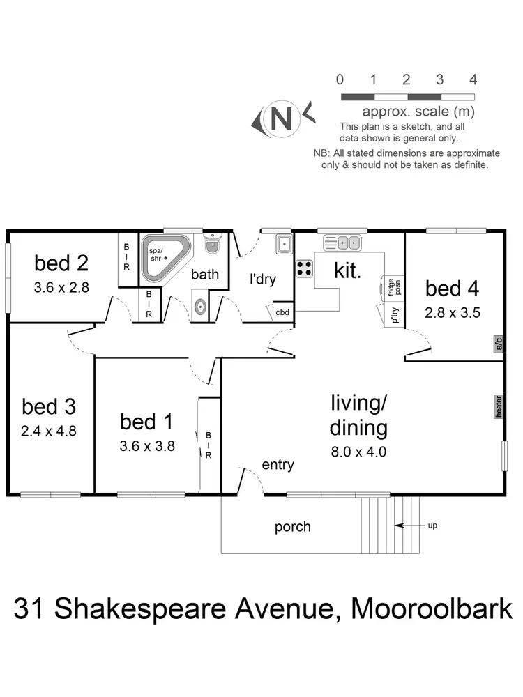 Floorplan of Homely house listing, 31 Shakespeare Avenue, Mooroolbark VIC 3138