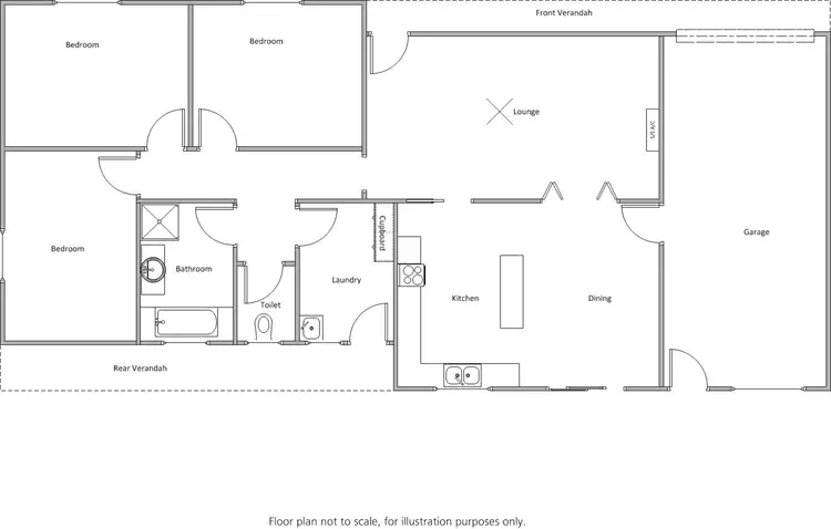 Floorplan of Homely house listing, Lot 222, No 34 Sixth Street, Wool Bay SA 5575
