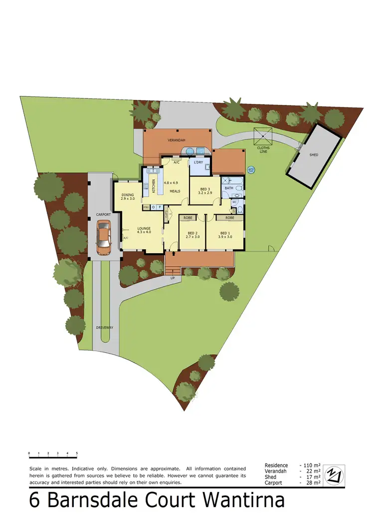 Floorplan of Homely house listing, 6 Barnsdale Court, Wantirna VIC 3152