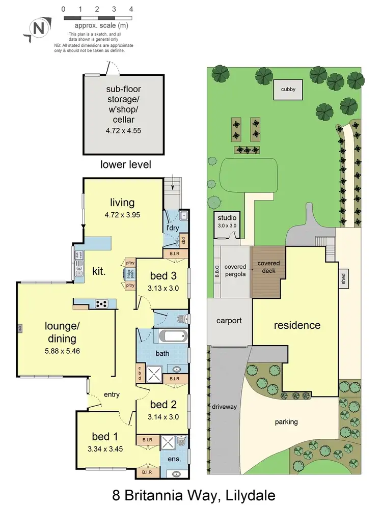 Floorplan of Homely house listing, 8 Britannia Way, Lilydale VIC 3140
