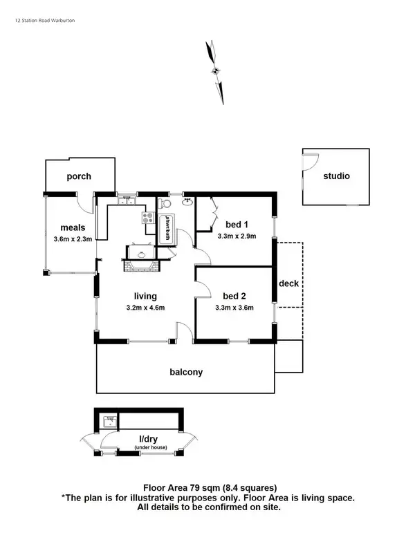 Floorplan of Homely house listing, 12 Station Road, Warburton VIC 3799