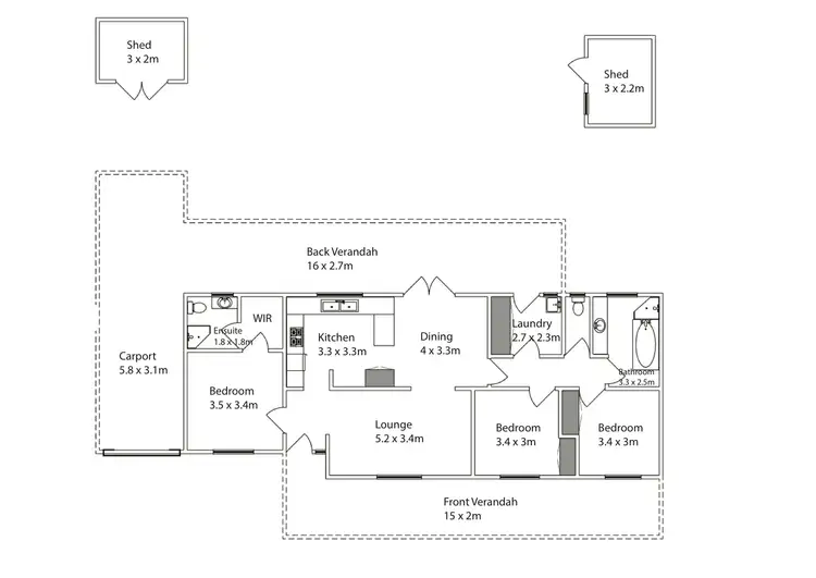 Floorplan of Homely house listing, 6 Tanduanat Court, Mildura VIC 3500
