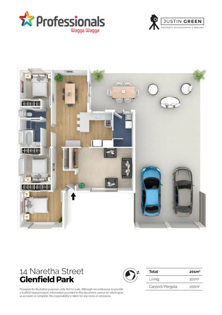 Floorplan of Homely house listing, 14 Naretha Street, Glenfield Park NSW 2650