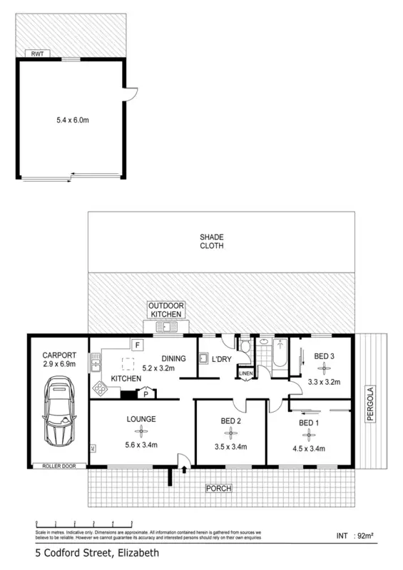 Floorplan of Homely house listing, 5 Codford Street, Elizabeth SA 5112