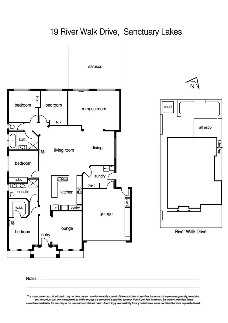 Floorplan of Homely house listing, 19 River Walk Drive, Sanctuary Lakes VIC 3030