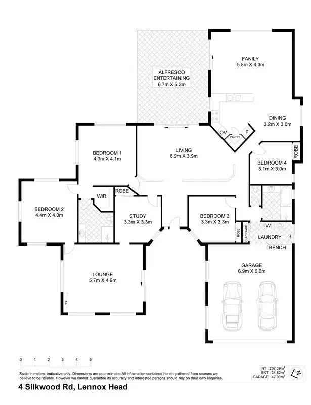 Floorplan of Homely house listing, 4 Silkwood Road, Lennox Head NSW 2478