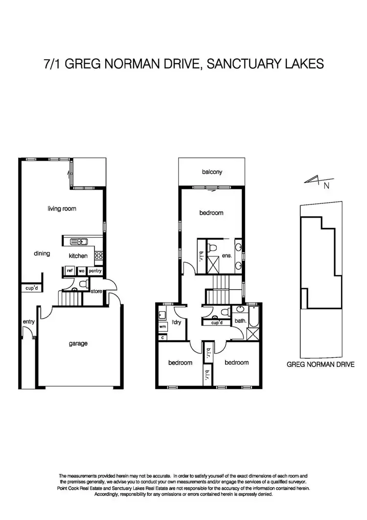Floorplan of Homely house listing, 7/1 Greg Norman Drive, Sanctuary Lakes VIC 3030