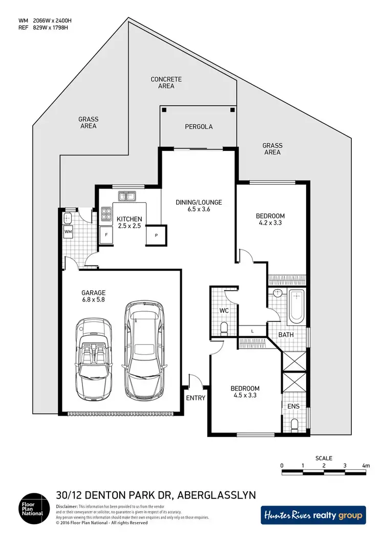 Floorplan of Homely villa listing, 30/12 Denton Park Drive, Rutherford NSW 2320