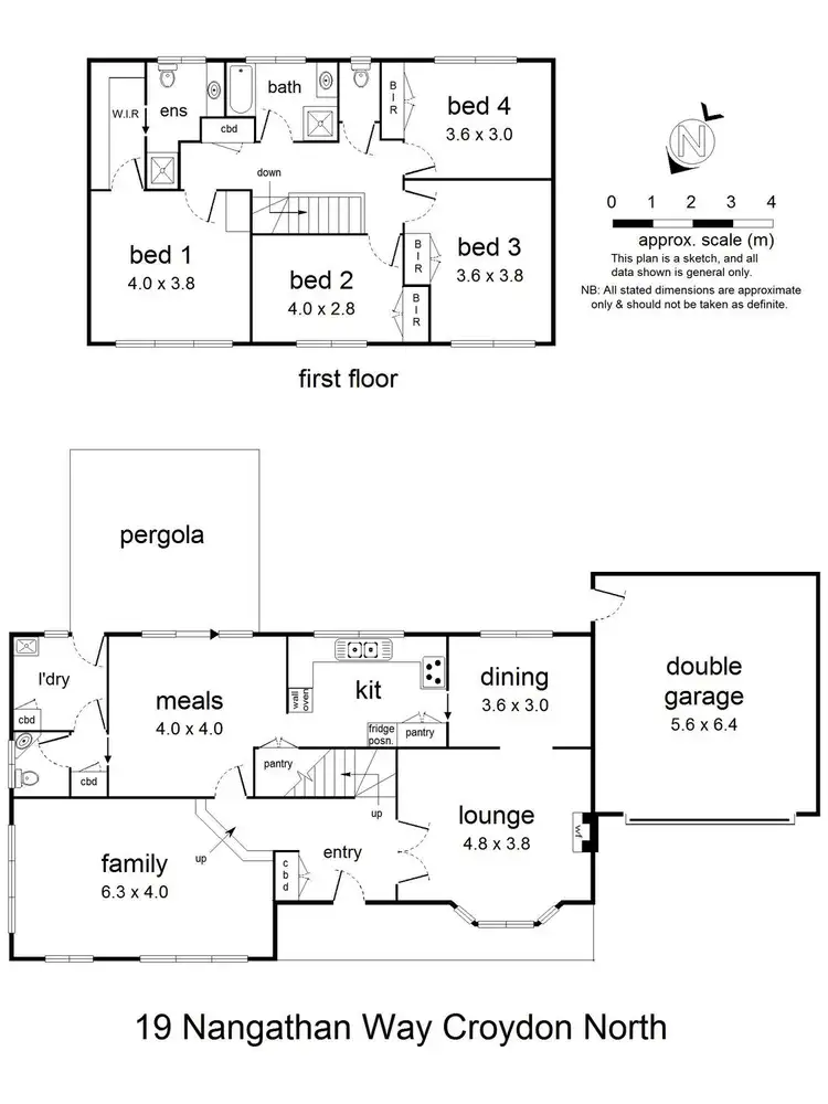 Floorplan of Homely house listing, 19 Nangathan Way, Croydon North VIC 3136