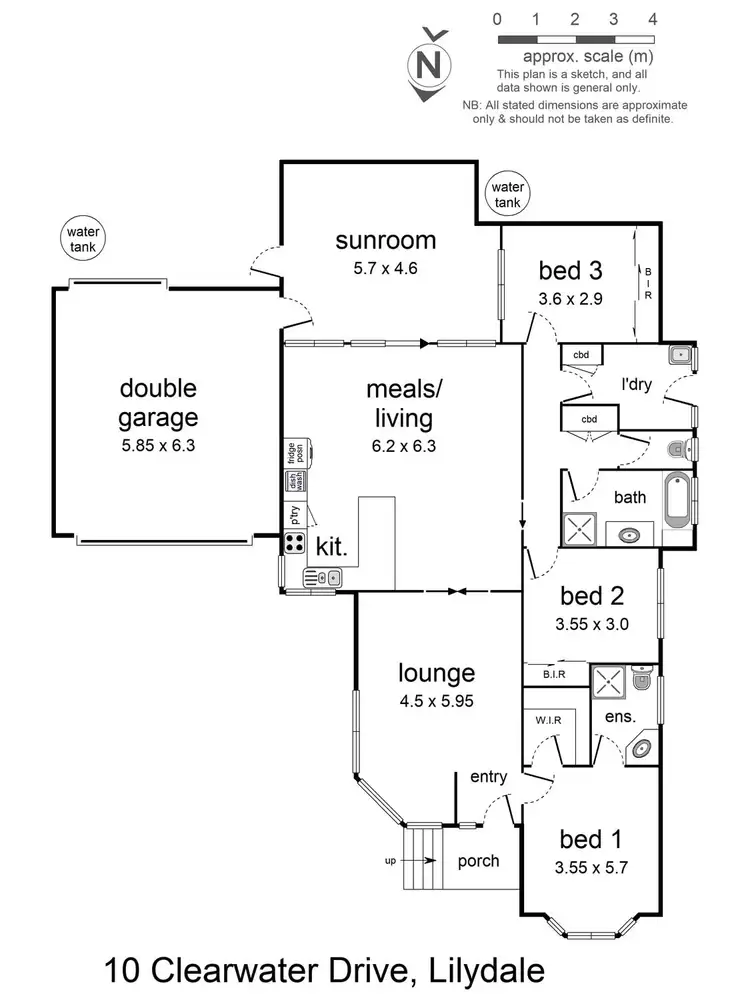 Floorplan of Homely house listing, 10 Clearwater Drive, Lilydale VIC 3140
