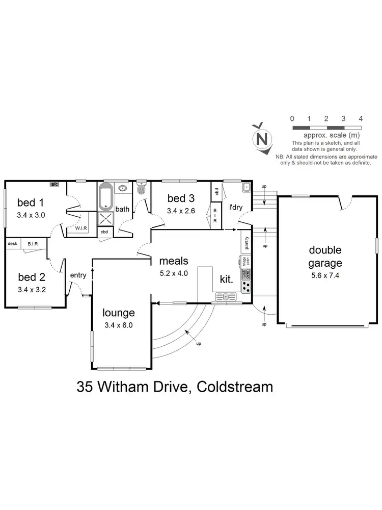 Floorplan of Homely house listing, 35 Witham Drive, Coldstream VIC 3770