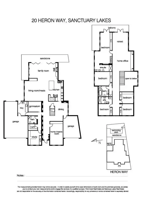 Floorplan of Homely house listing, 20 Heron Way, Sanctuary Lakes VIC 3030