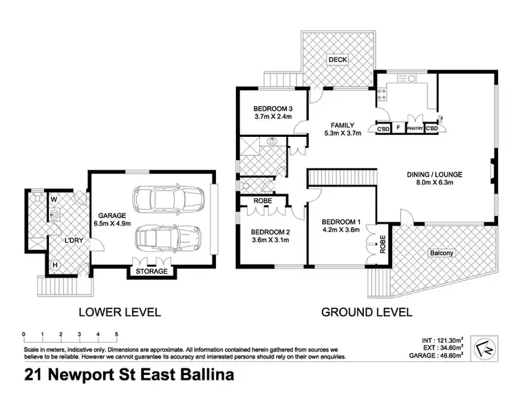 Floorplan of Homely house listing, 21 Newport Street, East Ballina NSW 2478