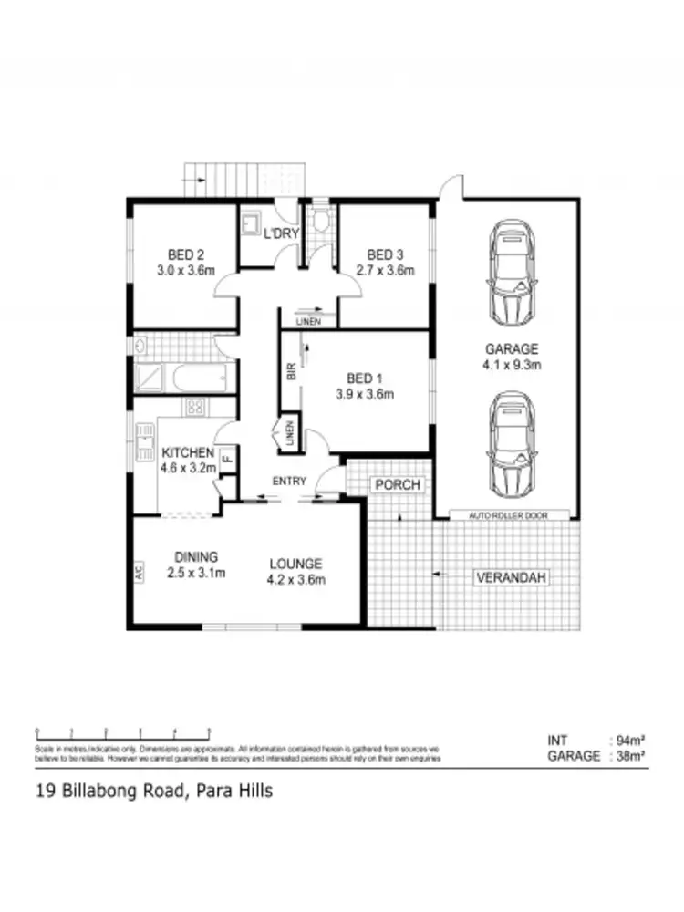 Floorplan of Homely house listing, 19 Billabong Road, Para Hills SA 5096