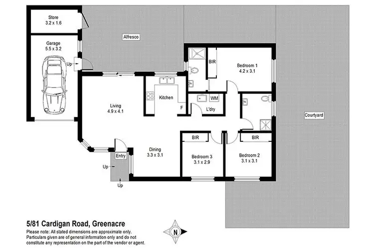 Floorplan of Homely townhouse listing, 5/81 Cardigan Road, Greenacre NSW 2190