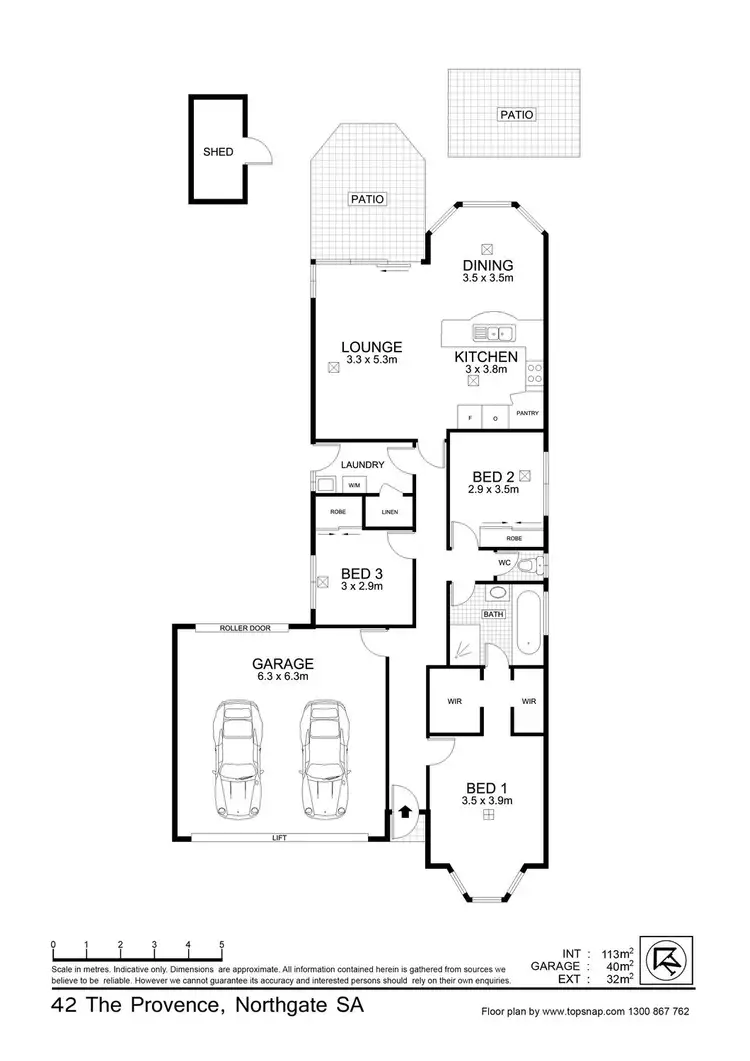 Floorplan of Homely house listing, 42 The Provence, Northgate SA 5085