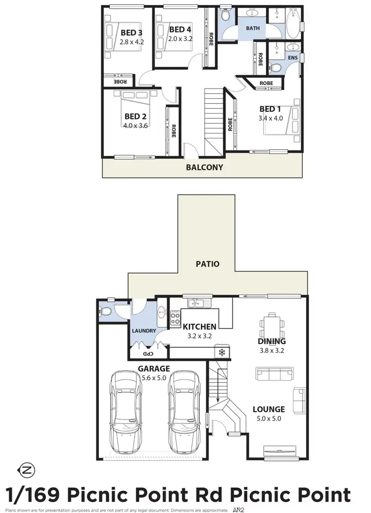 Floorplan of Homely townhouse listing, 1/169 Picnic Point Road, Picnic Point NSW 2213