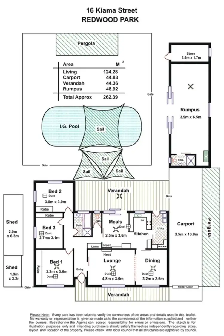 Floorplan of Homely house listing, 16 Kiama Street, Redwood Park SA 5097