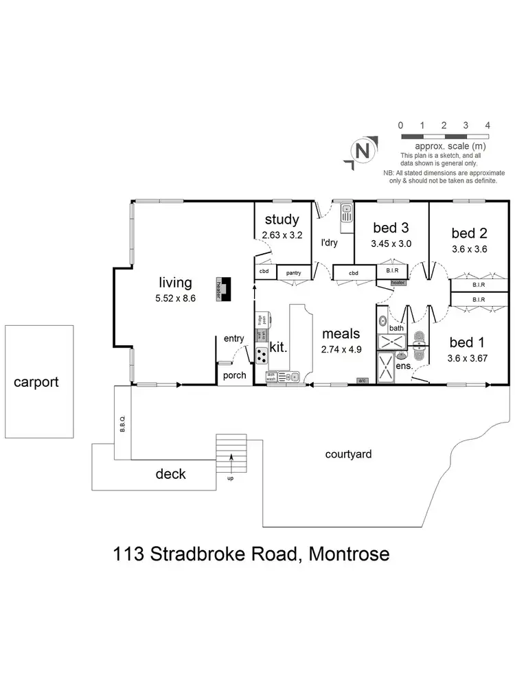 Floorplan of Homely house listing, 113 Stradbroke Road, Montrose VIC 3765