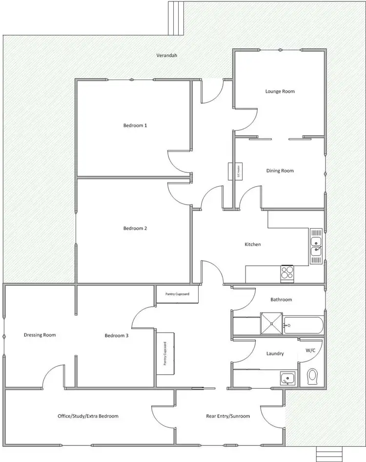 Floorplan of Homely house listing, 18939 Spencer Highway, Wauraltee SA 5573