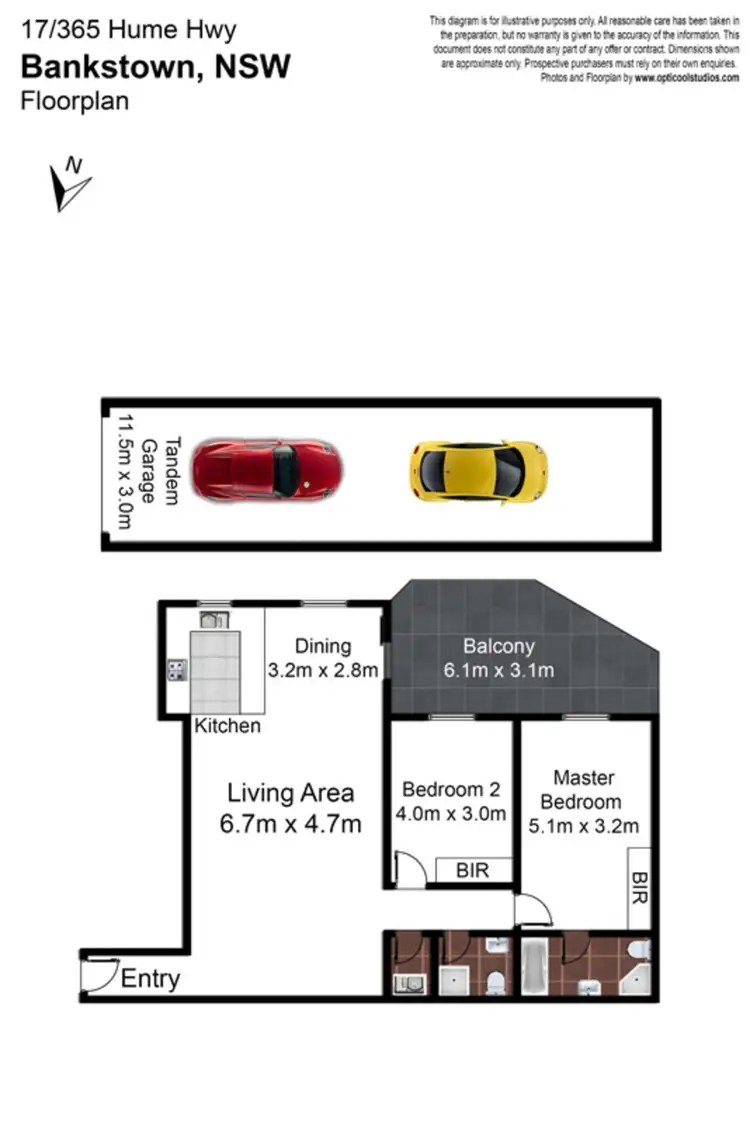 Floorplan of Homely unit listing, 17/365 Hume Highway, Bankstown NSW 2200