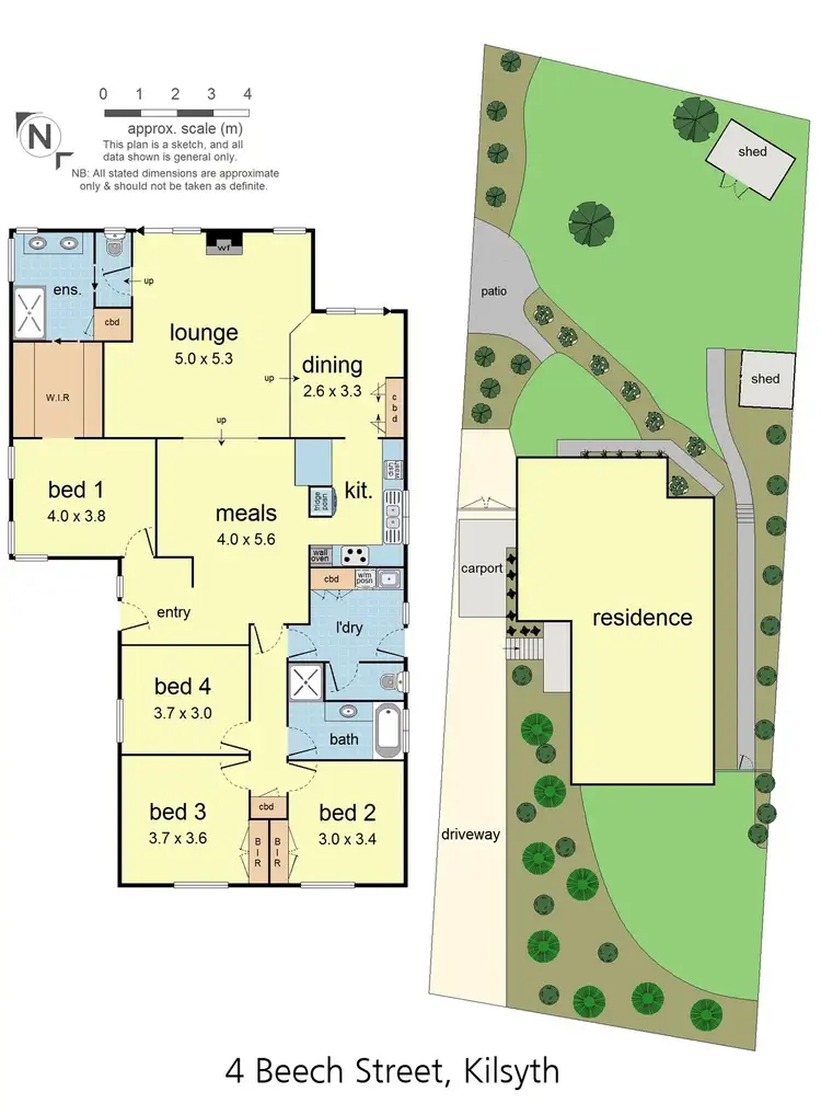 Floorplan of Homely house listing, 4 Beech Street, Kilsyth VIC 3137