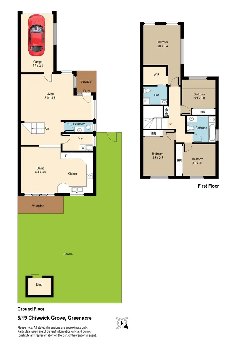 Floorplan of Homely townhouse listing, 5/19-23 Chiswick Road, Greenacre NSW 2190