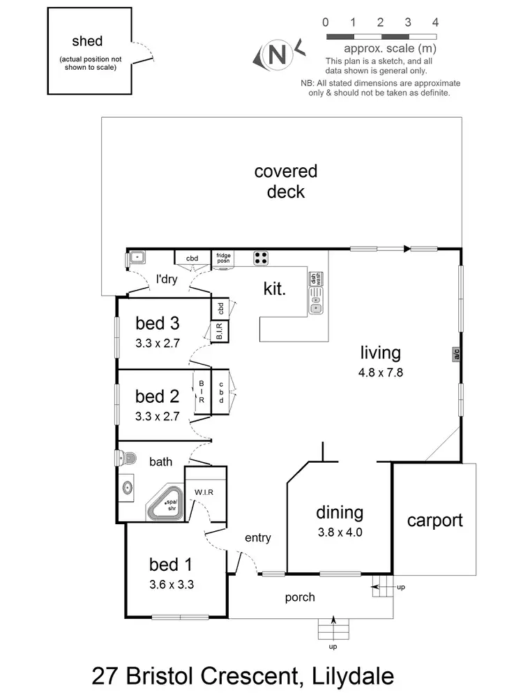 Floorplan of Homely house listing, 27 Bristol Crescent, Lilydale VIC 3140