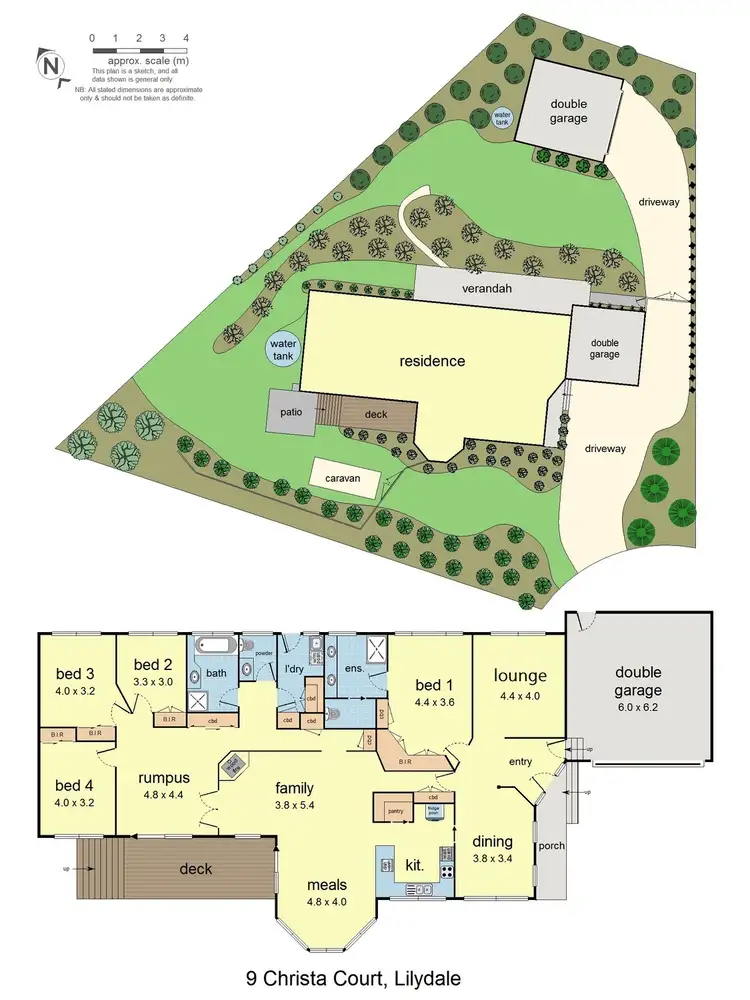 Floorplan of Homely house listing, 9 Christa Court, Lilydale VIC 3140