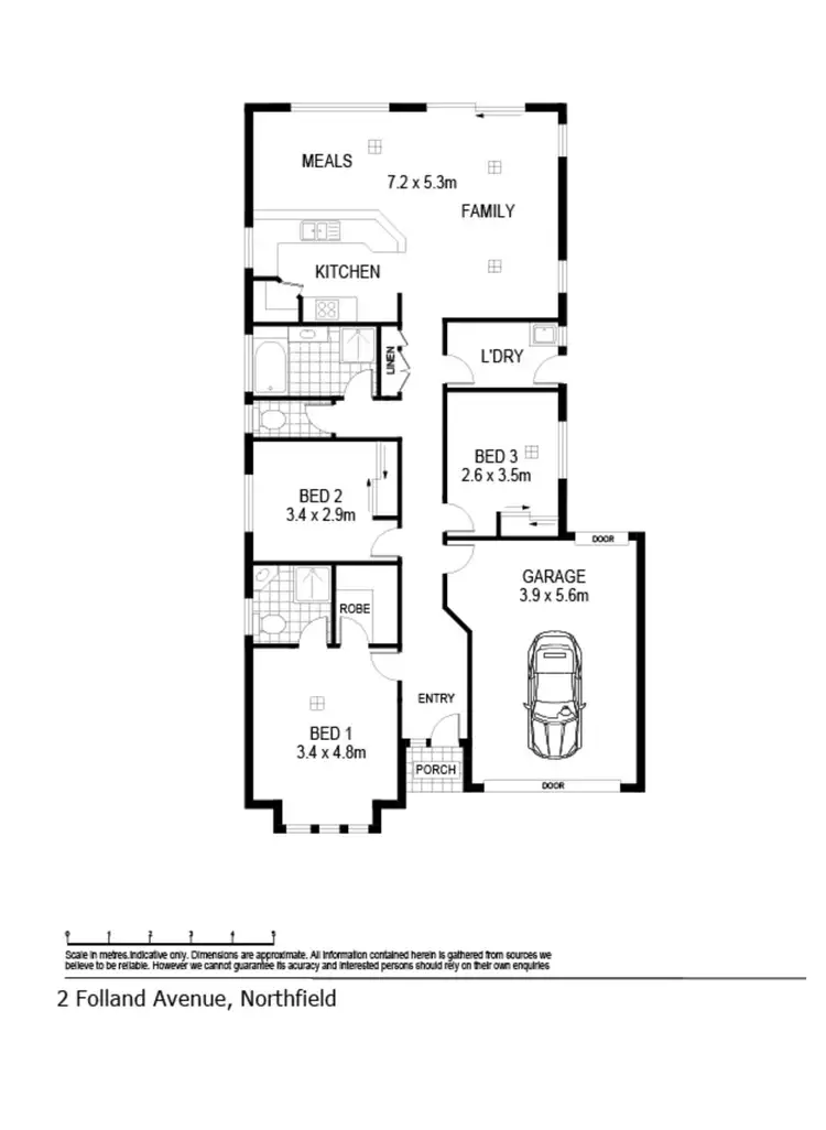 Floorplan of Homely house listing, 2 Folland Avenue, Northfield SA 5085