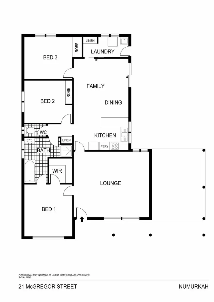 Floorplan of Homely house listing, 21 McGregor Street, Numurkah VIC 3636