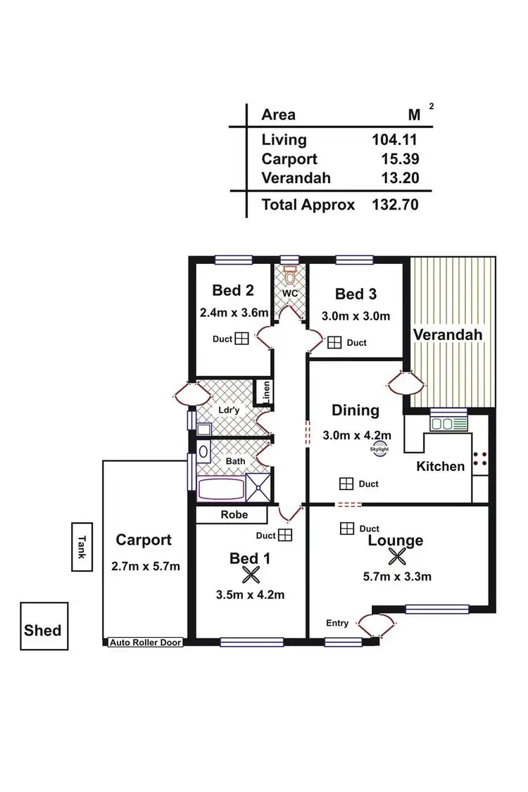Floorplan of Homely house listing, 5 Matthew Court, Athelstone SA 5076