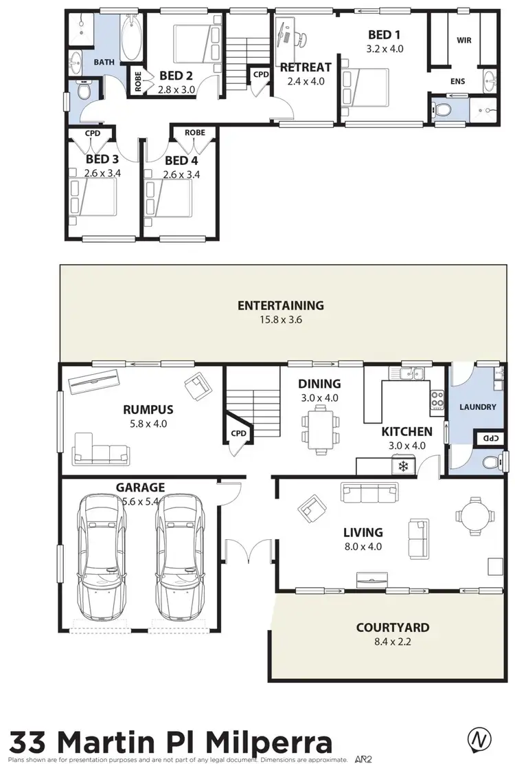 Floorplan of Homely house listing, 33 Martin Crescent, Milperra NSW 2214