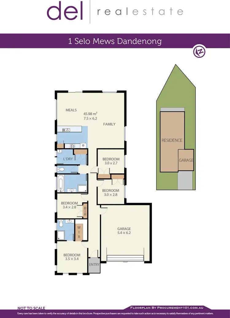 Floorplan of Homely house listing, 1 Selo Mews, Dandenong VIC 3175