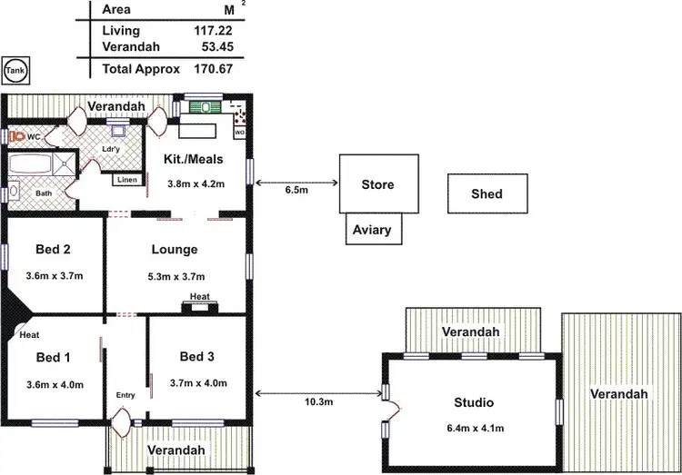 Floorplan of Homely house listing, 283 Belair Road, Torrens Park SA 5062