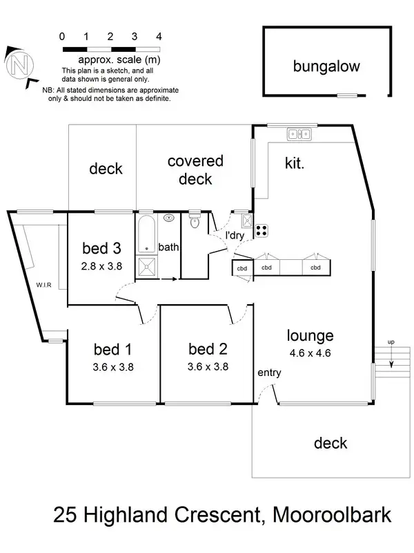 Floorplan of Homely house listing, 25 Highland Crescent, Mooroolbark VIC 3138