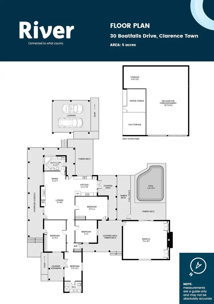 Floorplan of Homely rural property listing, 30 Boatfalls Drive, Clarence Town NSW 2321